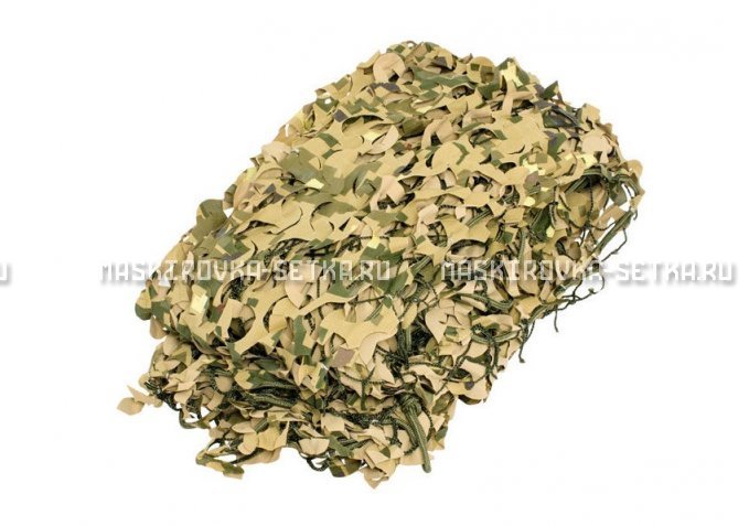 Массеть Camosystems Пейзаж-Профи Милитари 3D 1,8х6 м  – купить по цене 7700 руб. в интернет-магазине в городе Магнитогорск картинка 1