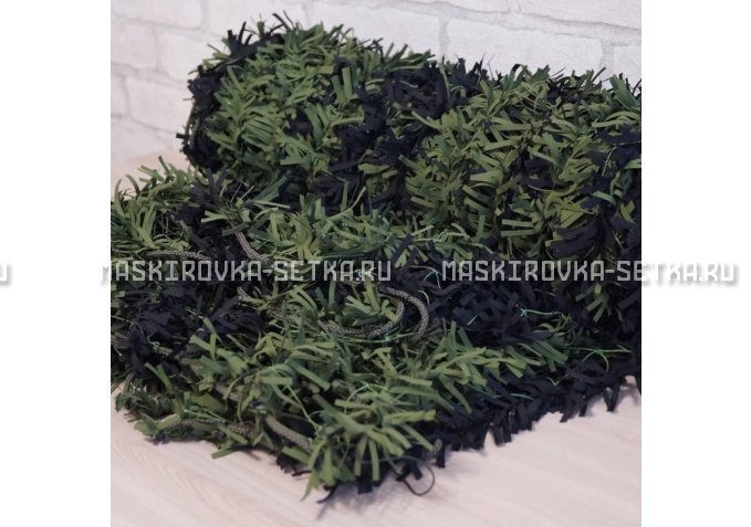 Маскировочная сеть Зеленя 2х3 м (зелено-черная) – купить по цене 3200 руб. в интернет-магазине в городе Магнитогорск картинка 4